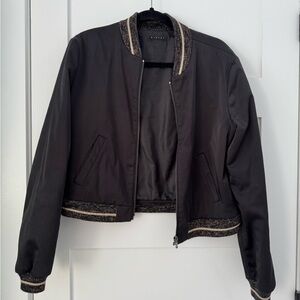 Sisley-Paris Black Bomber Jacket : 2-style